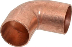 Mueller Industries - 1" Wrot Copper Pipe 90° Elbow - C x C, Solder Joint - Industrial Tool & Supply