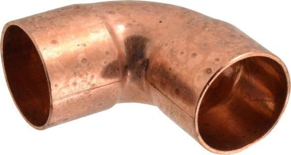 Mueller Industries - 1-1/4" Wrot Copper Pipe 90° Elbow - C x C, Solder Joint - Industrial Tool & Supply