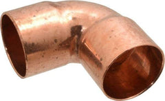 Mueller Industries - 1-1/2" Wrot Copper Pipe 90° Elbow - C x C, Solder Joint - Industrial Tool & Supply