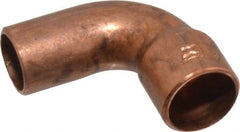 Mueller Industries - 3/8" Wrot Copper Pipe 90° Street Elbow - FTG x C, Solder Joint - Industrial Tool & Supply