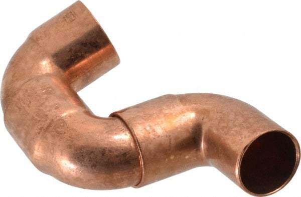 Mueller Industries - 3/4" Wrot Copper Pipe 90° Street Elbow - FTG x C, Solder Joint - Industrial Tool & Supply