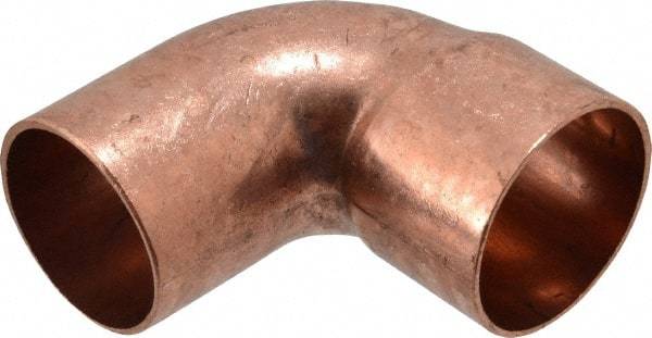 Mueller Industries - 1-1/2" Wrot Copper Pipe 90° Street Elbow - FTG x C, Solder Joint - Industrial Tool & Supply