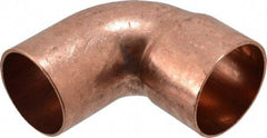 Mueller Industries - 1-1/2" Wrot Copper Pipe 90° Street Elbow - FTG x C, Solder Joint - Industrial Tool & Supply