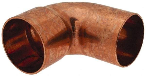 Mueller Industries - 2" Wrot Copper Pipe 90° Street Elbow - FTG x C, Solder Joint - Industrial Tool & Supply