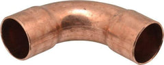 Mueller Industries - 1" Wrot Copper Pipe 90° Long Radius Elbow - C x C, Solder Joint - Industrial Tool & Supply