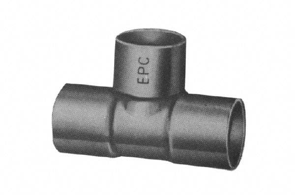 Mueller Industries - 3/8 x 3/8 x 1/2" Wrot Copper Pipe Tee - C x C x C, Solder Joint - Industrial Tool & Supply