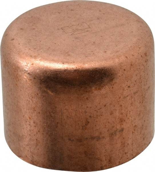Mueller Industries - 1-1/4" Wrot Copper Pipe Tube Cap - C, Solder Joint - Industrial Tool & Supply