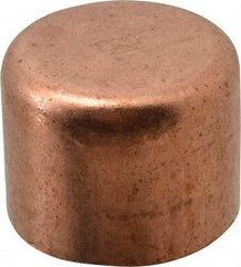 Mueller Industries - 1-1/4" Wrot Copper Pipe Tube Cap - C, Solder Joint - Industrial Tool & Supply