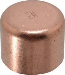 Mueller Industries - 1-1/2" Wrot Copper Pipe Tube Cap - C, Solder Joint - Industrial Tool & Supply