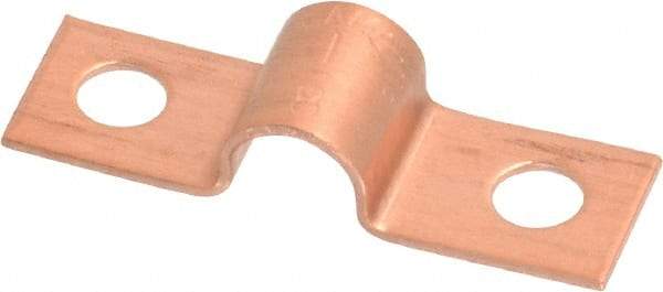 Mueller Industries - 1/4 Pipe, Copper, Pipe or Tube Strap - 2 Mounting Holes - Industrial Tool & Supply