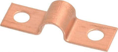 Mueller Industries - 1/4 Pipe, Copper, Pipe or Tube Strap - 2 Mounting Holes - Industrial Tool & Supply