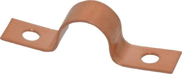 Mueller Industries - 1/2 Pipe, Copper, Pipe or Tube Strap - 2 Mounting Holes - Industrial Tool & Supply