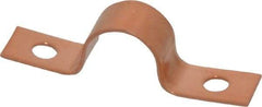 Mueller Industries - 1/2 Pipe, Copper, Pipe or Tube Strap - 2 Mounting Holes - Industrial Tool & Supply