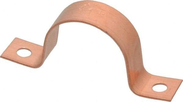 Mueller Industries - 1-1/8 Pipe, Copper, Pipe or Tube Strap - 2 Mounting Holes - Industrial Tool & Supply