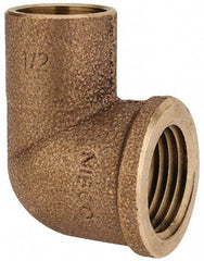 Mueller Industries - 1" Cast Copper Pipe 90° Elbow - C x F, Solder Joint - Industrial Tool & Supply