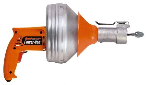 General Pipe Cleaners - Electric Battery Drain Cleaning Machine - For 3" Pipe, 25' Cable - Industrial Tool & Supply