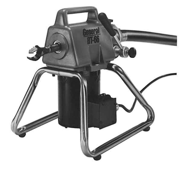 General Pipe Cleaners - Electric Battery Drain Cleaning Machine - For 3" Pipe, 45' Cable, 400 Max RPM - Industrial Tool & Supply