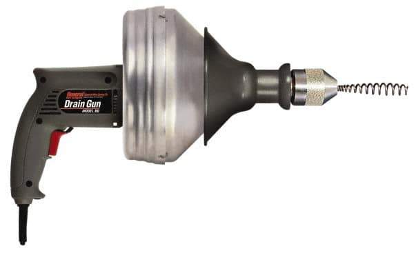 General Pipe Cleaners - Electric Battery Drain Cleaning Machine - For 1-1/4" to 2" Pipe, 25' Cable - Industrial Tool & Supply