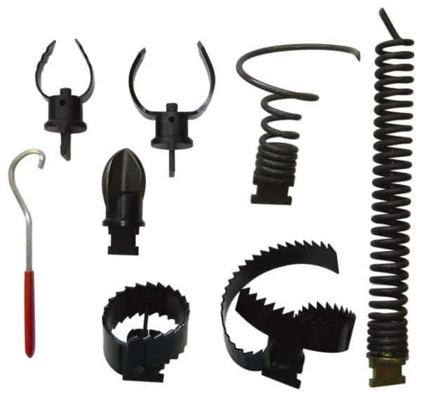 General Pipe Cleaners - Drain Cleaning Machine 8 Piece Cutter Set - For Use with Model 82 - Industrial Tool & Supply