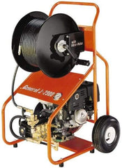 General Pipe Cleaners - Gas Jet Battery Drain Cleaning Machine - For 3" to 8" Pipe, 200' Cable - Industrial Tool & Supply