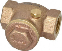 Legend Valve - 3/8" Brass Check Valve - Inline, FNPT x FNPT, 200 WOG - Industrial Tool & Supply