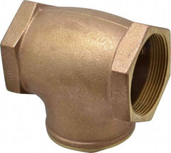 Legend Valve - 3" Brass Check Valve - Inline, FNPT x FNPT, 200 WOG - Industrial Tool & Supply