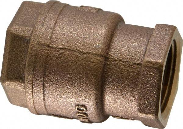 Legend Valve - 1" Bronze Check Valve - Inline, FNPT x FNPT, 250 WOG - Industrial Tool & Supply