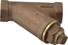 Legend Valve - 1/4" Pipe, FNPT Ends, Bronze Y-Strainer - 300 psi WOG Rating, 150 psi WSP Rating - Industrial Tool & Supply