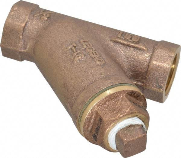 Legend Valve - 1/2" Pipe, FNPT Ends, Bronze Y-Strainer - 300 psi WOG Rating, 150 psi WSP Rating - Industrial Tool & Supply