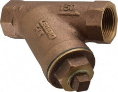 Legend Valve - 1" Pipe, FNPT Ends, Bronze Y-Strainer - 300 psi WOG Rating, 150 psi WSP Rating - Industrial Tool & Supply