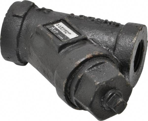 Legend Valve - 1/2" Pipe, FNPT Ends, Cast Iron Y-Strainer - 500 psi WOG Rating, 250 psi WSP Rating - Industrial Tool & Supply