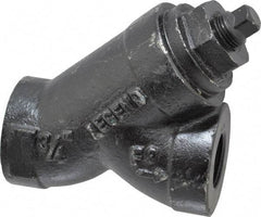 Legend Valve - 3/4" Pipe, FNPT Ends, Cast Iron Y-Strainer - 500 psi WOG Rating, 250 psi WSP Rating - Industrial Tool & Supply