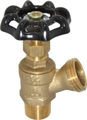 Legend Valve - 1/2 Inch Pipe, Brass, MNPT x GHT End Connection, Boiler Drain Valve - 125 psi WOG Rating, Handwheel Handle - Industrial Tool & Supply