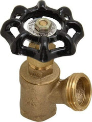 Legend Valve - 1/2 Inch Pipe, Brass, FNPT x GHT End Connection, Boiler Drain Valve - 125 psi WOG Rating, Handwheel Handle - Industrial Tool & Supply