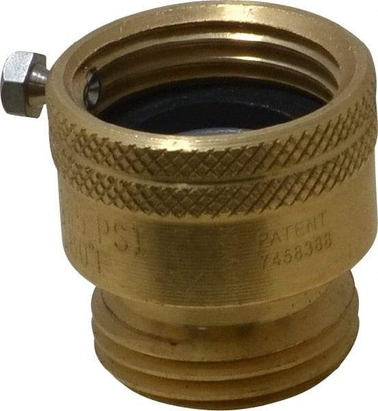 Legend Valve - 3/4" Pipe, 125 Max psi, Brass, Hose Type Vacuum Breaker Valve - Buna-N Seal, GHT End Connections - Industrial Tool & Supply