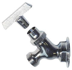 Legend Valve - 3/4" Pipe, Chrome Plated Brass Sillcock - Loosekey Handle, FNPT x GHT End Connections, 125 psi WOG Rating - Industrial Tool & Supply