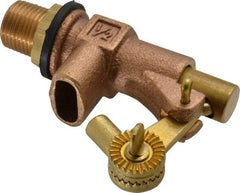 Legend Valve - 1/2" Pipe, Bronze, Mechanical Float Valve - 125 psi, MPT x Plain End Connections - Industrial Tool & Supply