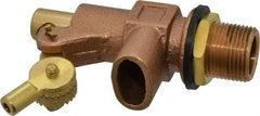 Legend Valve - 3/4" Pipe, Bronze, Mechanical Float Valve - 125 psi, MPT x Plain End Connections - Industrial Tool & Supply
