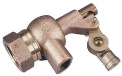 Legend Valve - 1-1/4" Pipe, Bronze, Mechanical Float Valve - 125 psi, NPTF x Plain End Connections - Industrial Tool & Supply