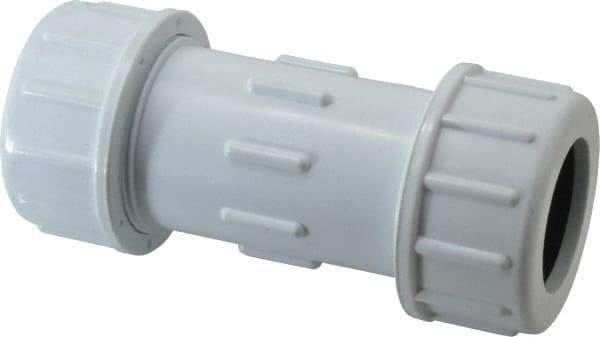 Legend Valve - 1-1/4" Pipe, PVC Compression Pipe Coupling - 150 psi WOG Rating - Industrial Tool & Supply