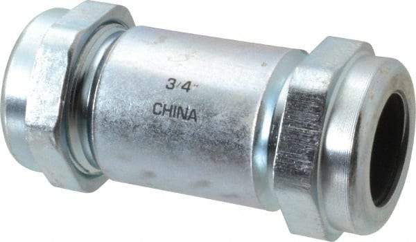 Legend Valve - 3/4" Pipe, Galvanized Compression Pipe Coupling - 200 psi WOG Rating - Industrial Tool & Supply