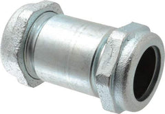 Legend Valve - 1-1/4" Pipe, Galvanized Compression Pipe Coupling - 200 psi WOG Rating - Industrial Tool & Supply