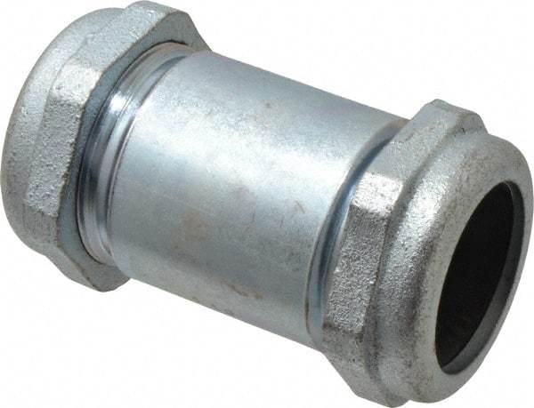 Legend Valve - 1-1/2" Pipe, Galvanized Compression Pipe Coupling - 200 psi WOG Rating - Industrial Tool & Supply