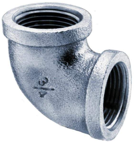 Merit Brass - 2-1/2" Grade 304 Stainless Steel Pipe 90° Elbow - FNPT x FNPT End Connections, 150 psi - Industrial Tool & Supply