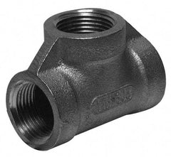 Merit Brass - 2-1/2" Grade 316 Stainless Steel Pipe Tee - FNPT x FNPT x FNPT End Connections, 150 psi - Industrial Tool & Supply