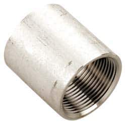 Value Collection - 1" Grade 304 Stainless Steel Pipe Coupling - FNPT x FNPT End Connections, 150 psi - Industrial Tool & Supply