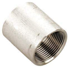 Value Collection - 1" Grade 304 Stainless Steel Pipe Coupling - FNPT x FNPT End Connections, 150 psi - Industrial Tool & Supply