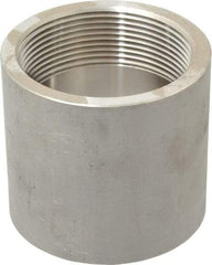 Merit Brass - 2" Grade 304 Stainless Steel Pipe Coupling - FNPT x FNPT End Connections, 150 psi - Industrial Tool & Supply
