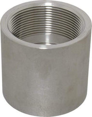 Merit Brass - 2" Grade 316 Stainless Steel Pipe Coupling - FNPT x FNPT End Connections, 150 psi - Industrial Tool & Supply