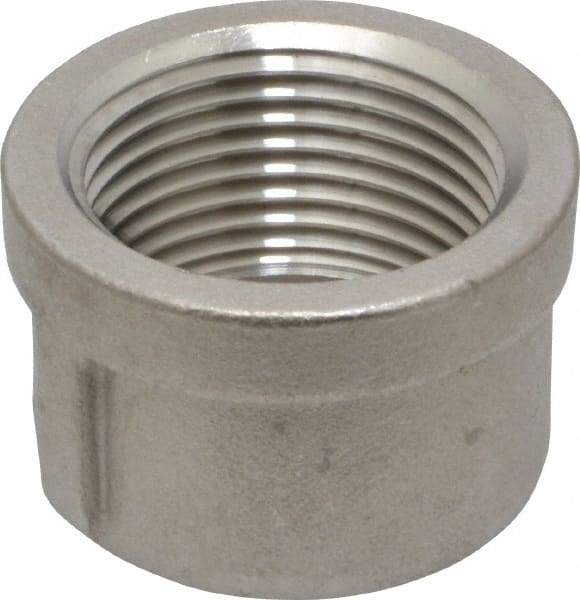 Merit Brass - 1" Grade 316 Stainless Steel Pipe End Cap - FNPT End Connections, 150 psi - Industrial Tool & Supply